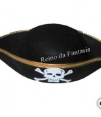 Chapéu Pirata 3 Pontas Sem Penas