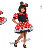 Minie Infantil - preta com vermelho