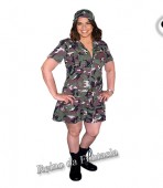 Soldado Camuflado Feminino GG