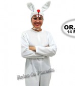 Coelho com touca luxo - adulto