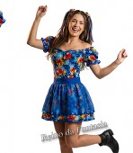 Vestido Junino Faceira adulto