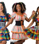 Vestido de Quadrilha Nayara adulto