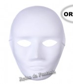 Máscara Rosto Branco Artesanato