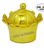 Taça Coroa Dourada com tampa