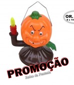Abóbora com luz e som