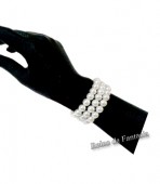Kit 3 pulseiras de pérolas Anos 60